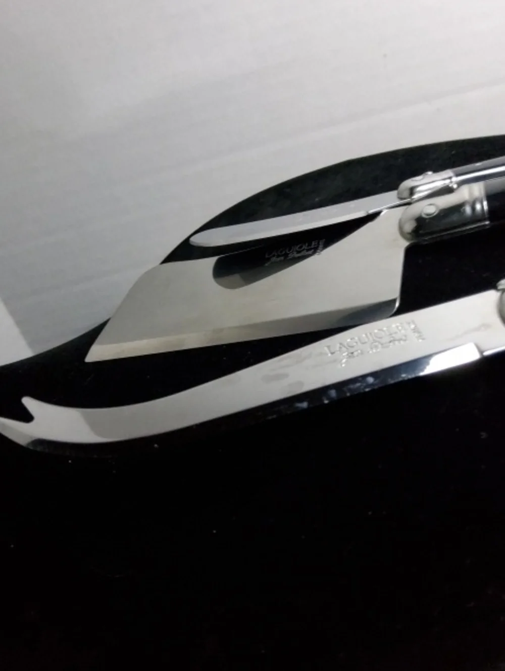 Jean Dubost Laguiole 3-piece Cheese Set.